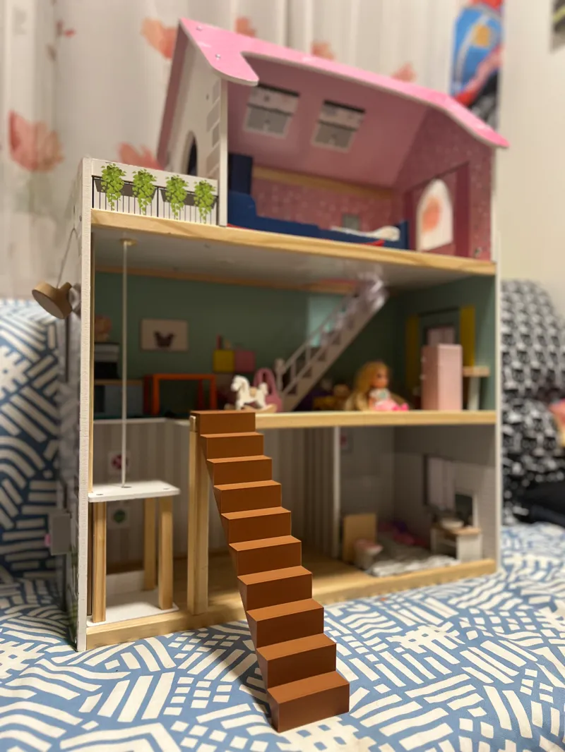 Stairs for a dollhouse from LIDL