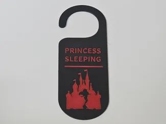 Princess Sleeping Door Hanger Ariel