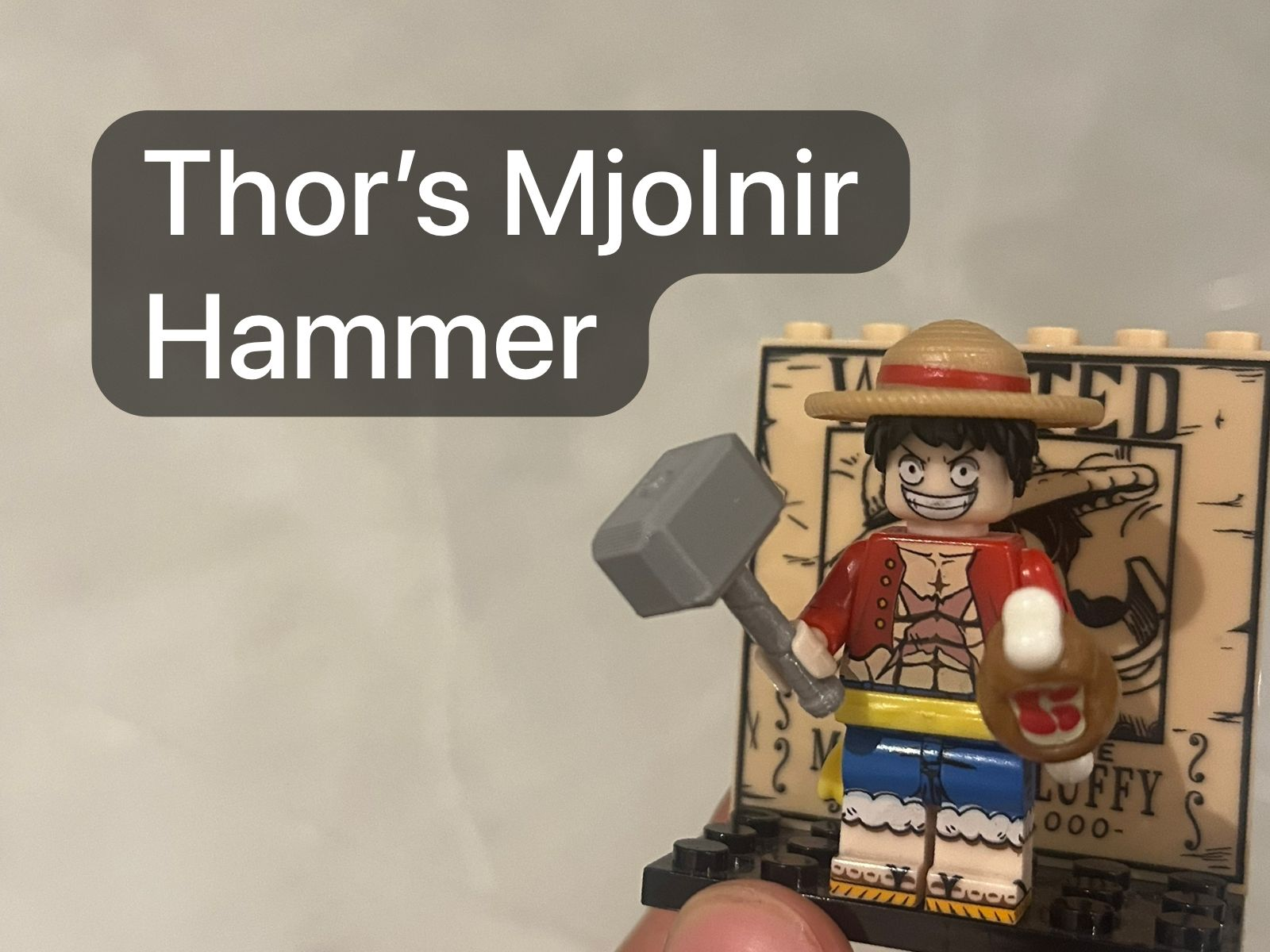 Thor’s Hammer (Mjolnir) for LEGOs Minifigures