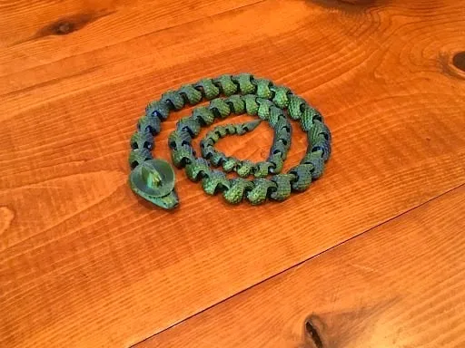 Articulated Snake with a Cowboy hat