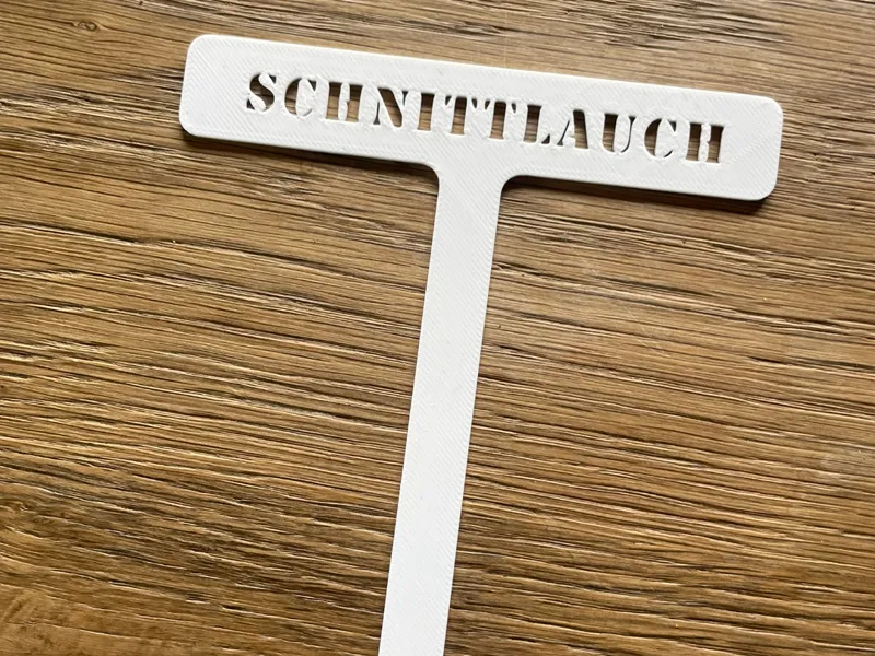 Pflanzenschild individuell anpassbar