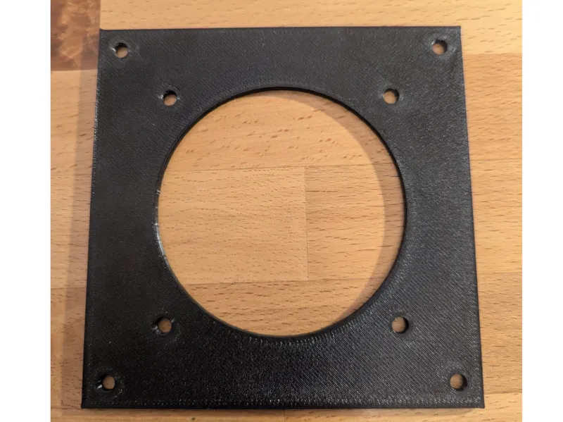 Simple 120mm to 80mm fan adapter