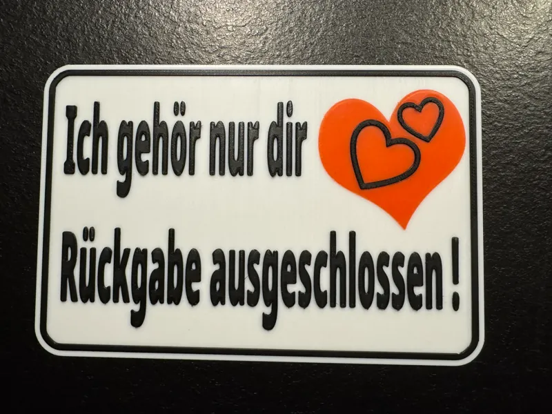 Valentinstag Schild
