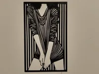 Décoration murale silhouette de femme — photo 2