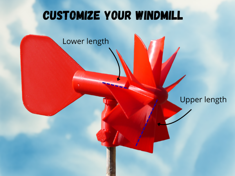 Parametric Windmill Rotor Customize your windmill