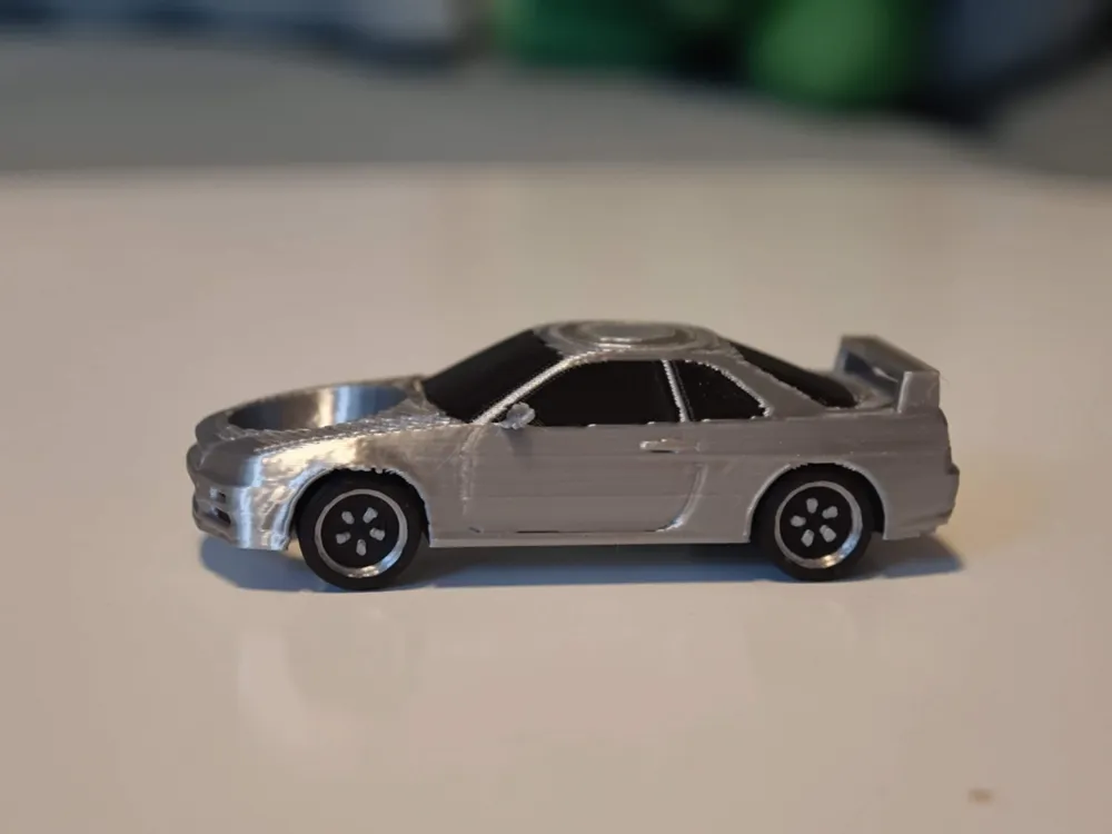 Mini Drift Car: Nissan Skyline (1 hour,no bearing) - Free 3D Print ...