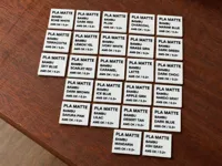 PLA Matte Text Card