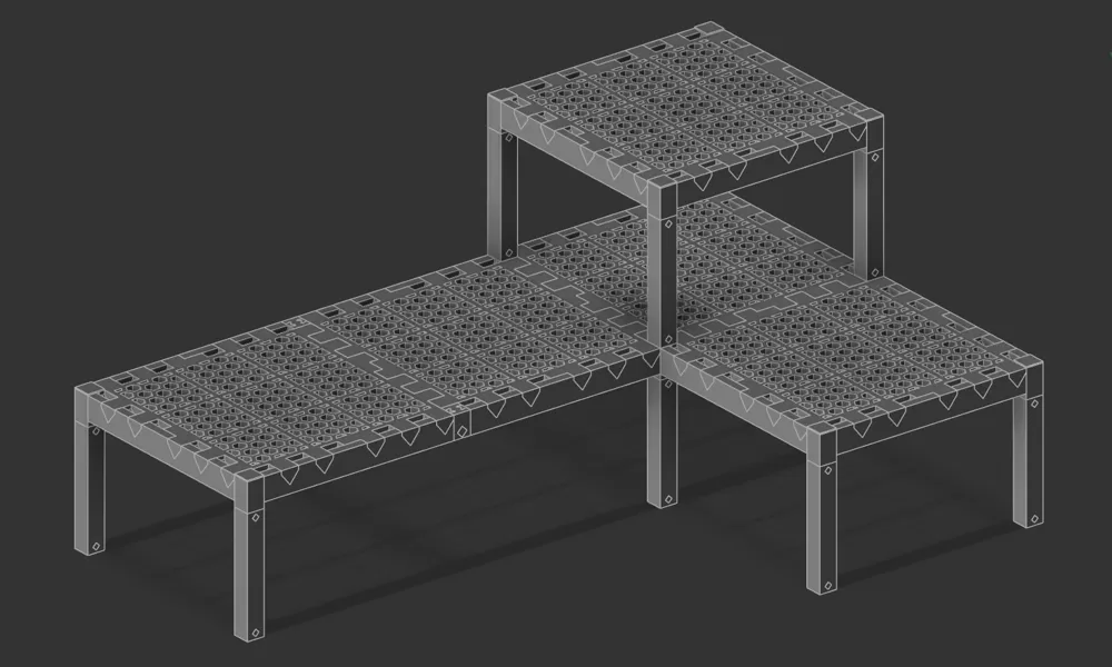 Modular Shelf System with Snap-Fit Drawer - Free 3D Print Model ...