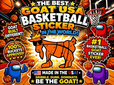 Goat USA Keychain-Basketball