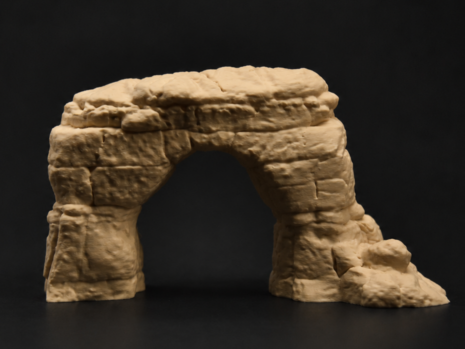 Desert Stone Arch - DND Miniature Terrain