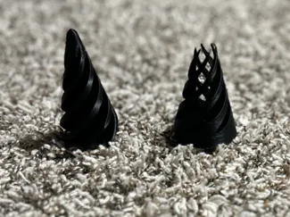 Spiral cone passthrough fidget