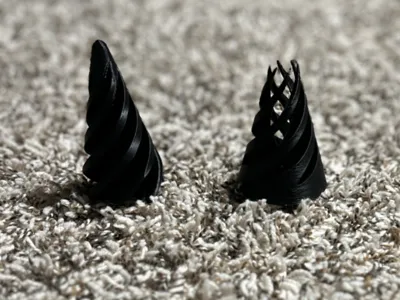 Spiral cone passthrough fidget