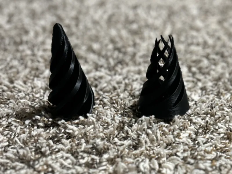 Spiral cone passthrough fidget