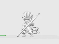Figurine Wukong noir — photo 2