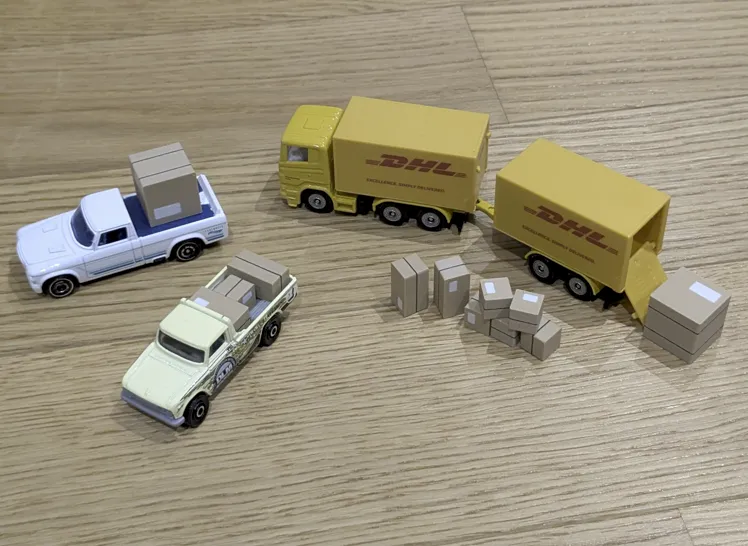 Parcel toy models (1:87)