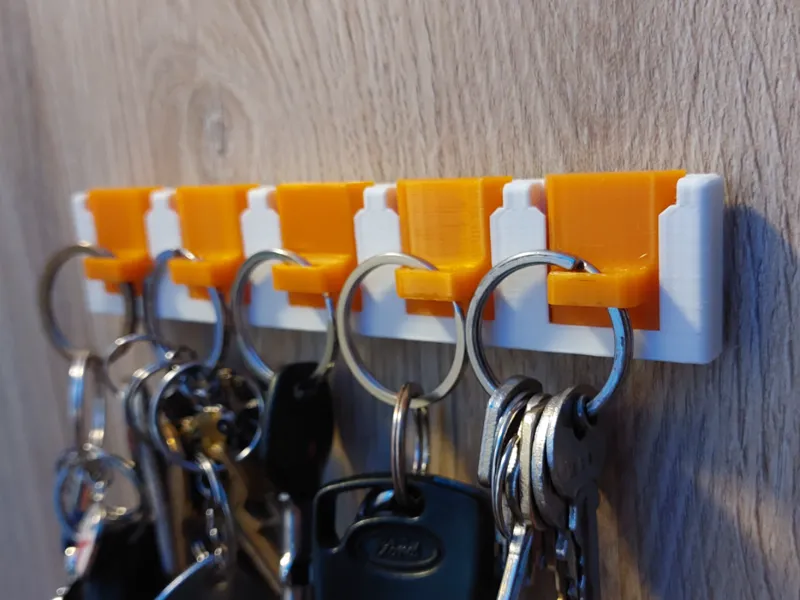 A minimalist design keychain and Mounting