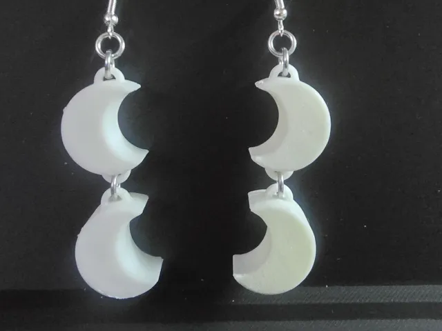 Moon Earrings Beads
