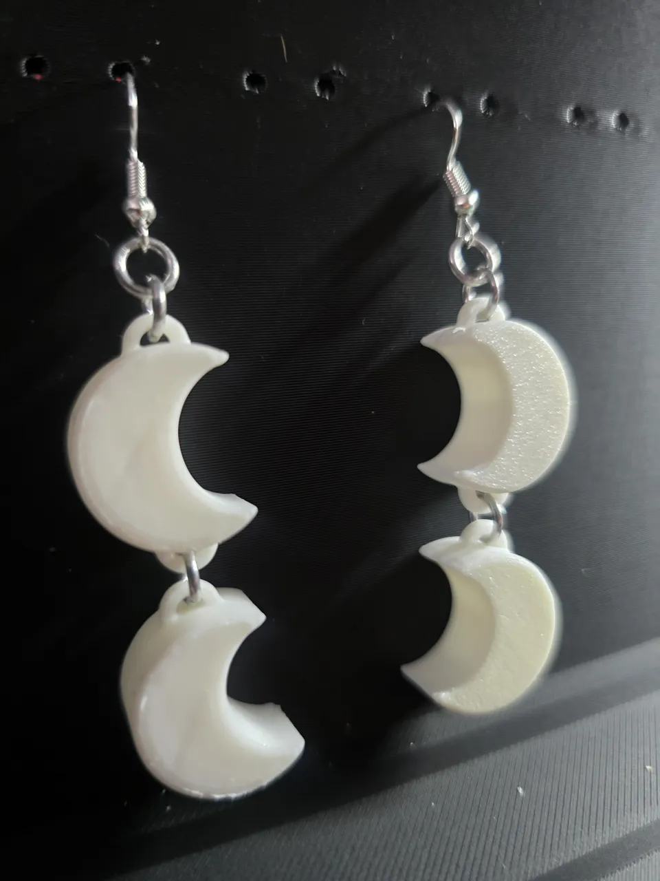 Moon Earrings Beads view 4