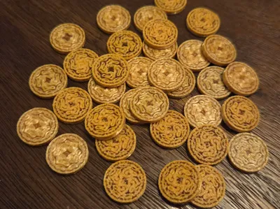 Two sides small coins for board games