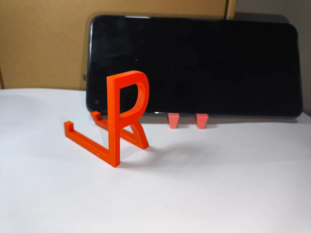 Phone Image With R R Letter Phone Stand (Only 5.1g) by 小鸡造物3D - MakerWorld