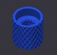 Knurled 0.12mm layer, 2 walls, 15% infill