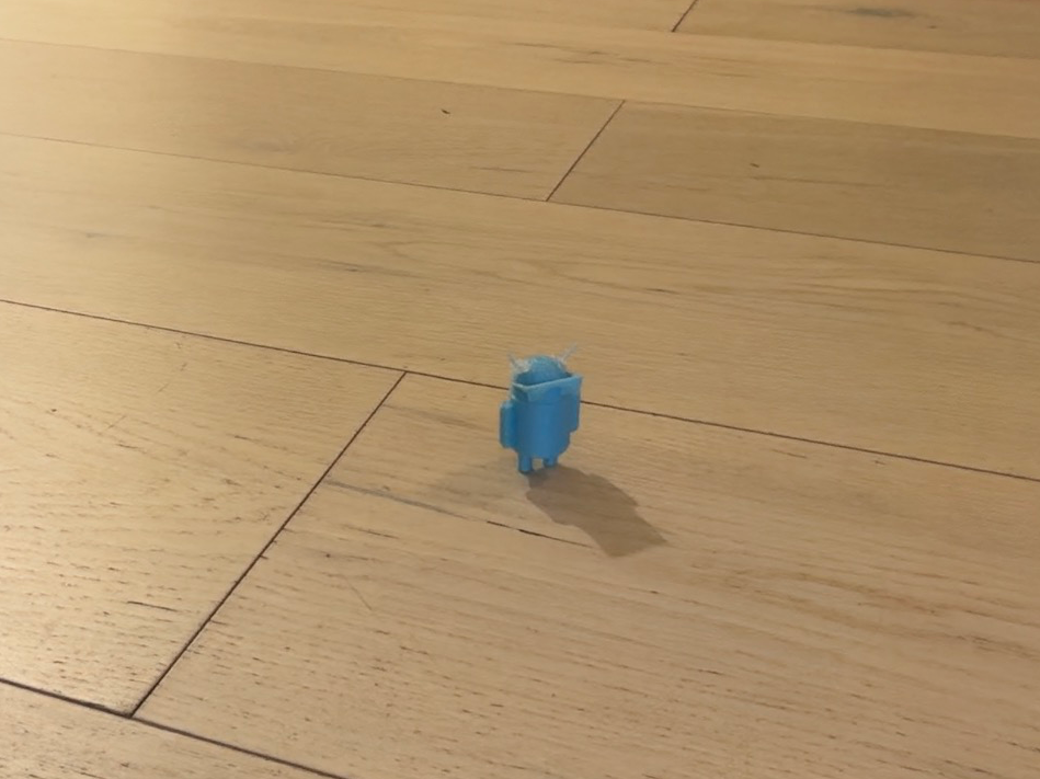 glow in the dark android with sunglasses