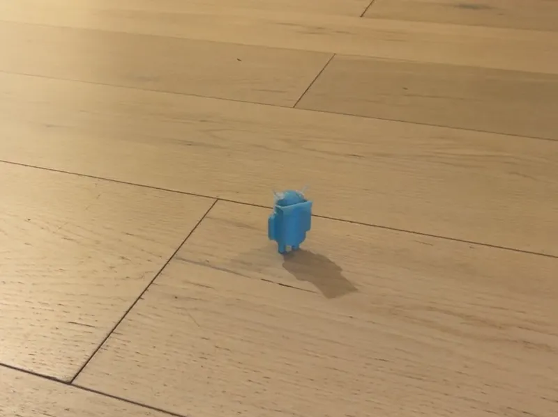 glow in the dark android with sunglasses