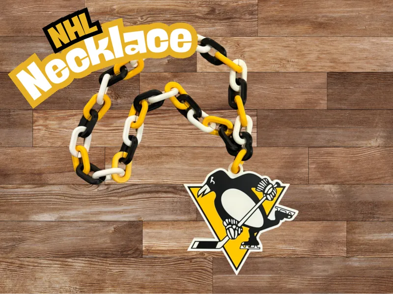 NHL Teams Chain Necklace - Pittsburgh Penguins