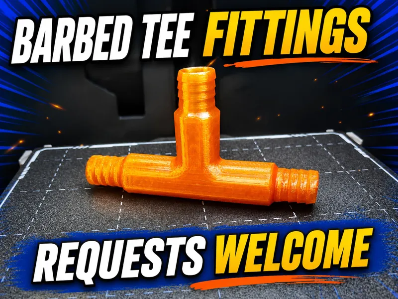 Hose Barbed Tee Fittings - 3/4" 1/4" Mix