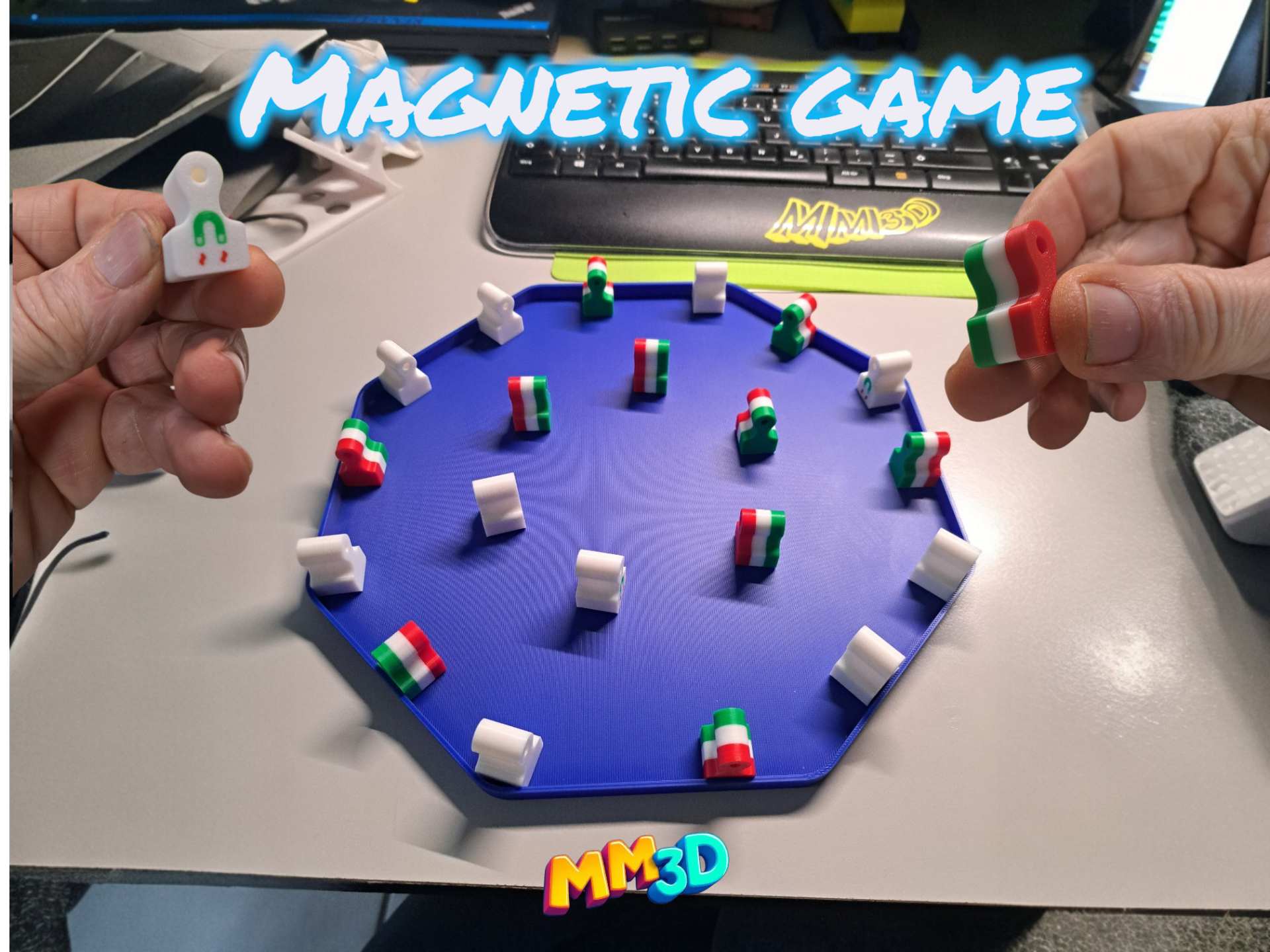 Magnetic Game Fun 3D Printed Game