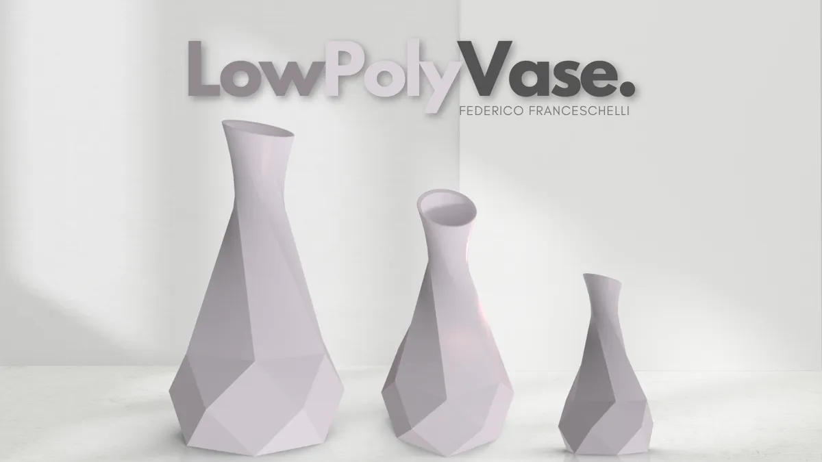 Low Poly Vase - Free 3D Print Model - MakerWorld