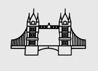 Tableau mural low poly pont de Londres — photo 2
