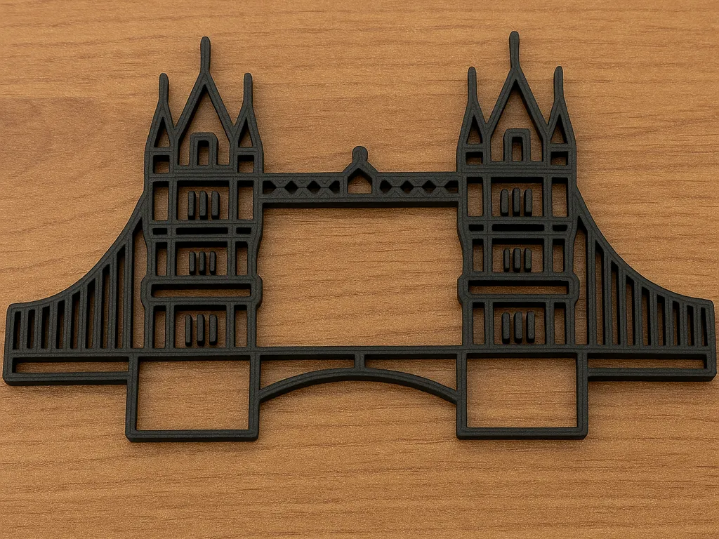 Tableau mural low poly pont de Londres