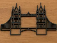 Tableau mural low poly pont de Londres — photo 1