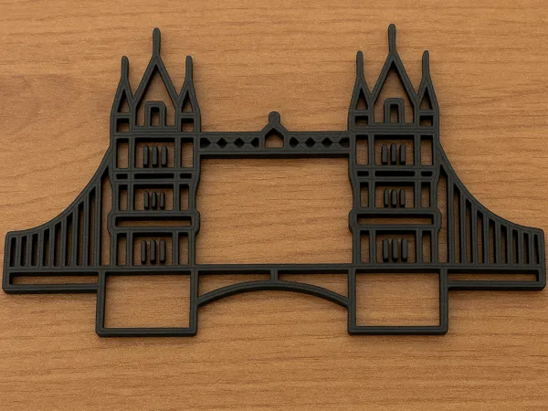 Tableau mural low poly pont de Londres