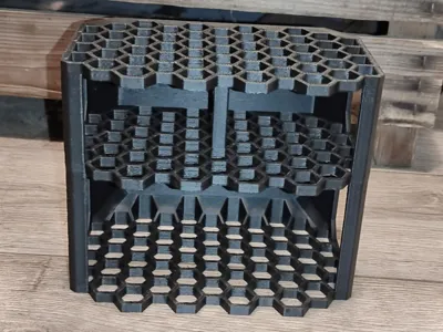 Rugged Hexagon Screwdriver Pen Holder Shelf Desk