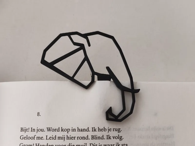 Elephant bookmark