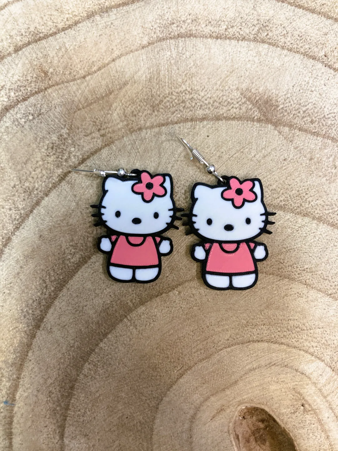 Hello Kitty earrings view 2