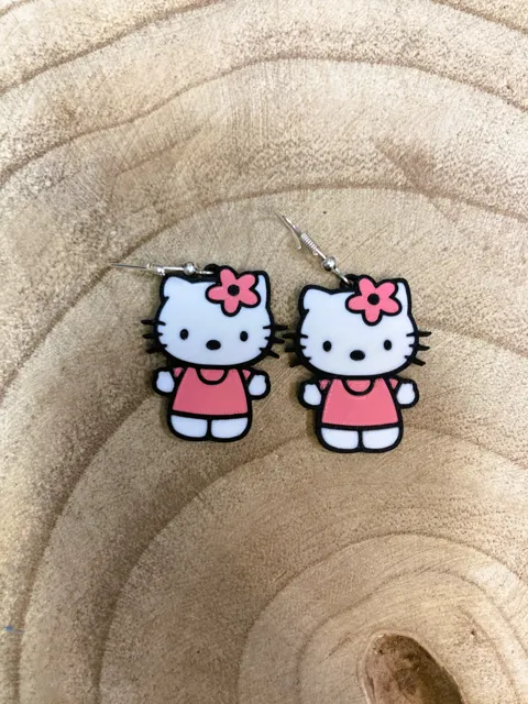 Hello Kitty earrings view 2