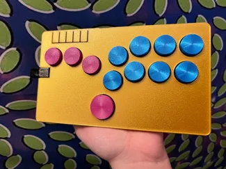 Kolbe Customs Flatbox Leverless Controller 2 Thumb and USB Passthrough  (remix of jfdor2's Flatbox)
