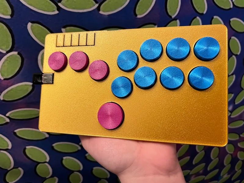 Kolbe Customs Flatbox Leverless Controller 2 Thumb and USB Passthrough  (remix of jfdor2's Flatbox)