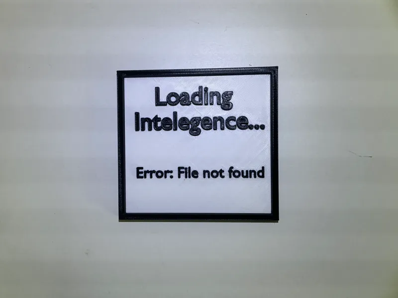 No Intelligence Sign
