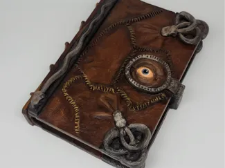 Cursed Spell book Jewelry Box Seeing Eye Grimoire 
