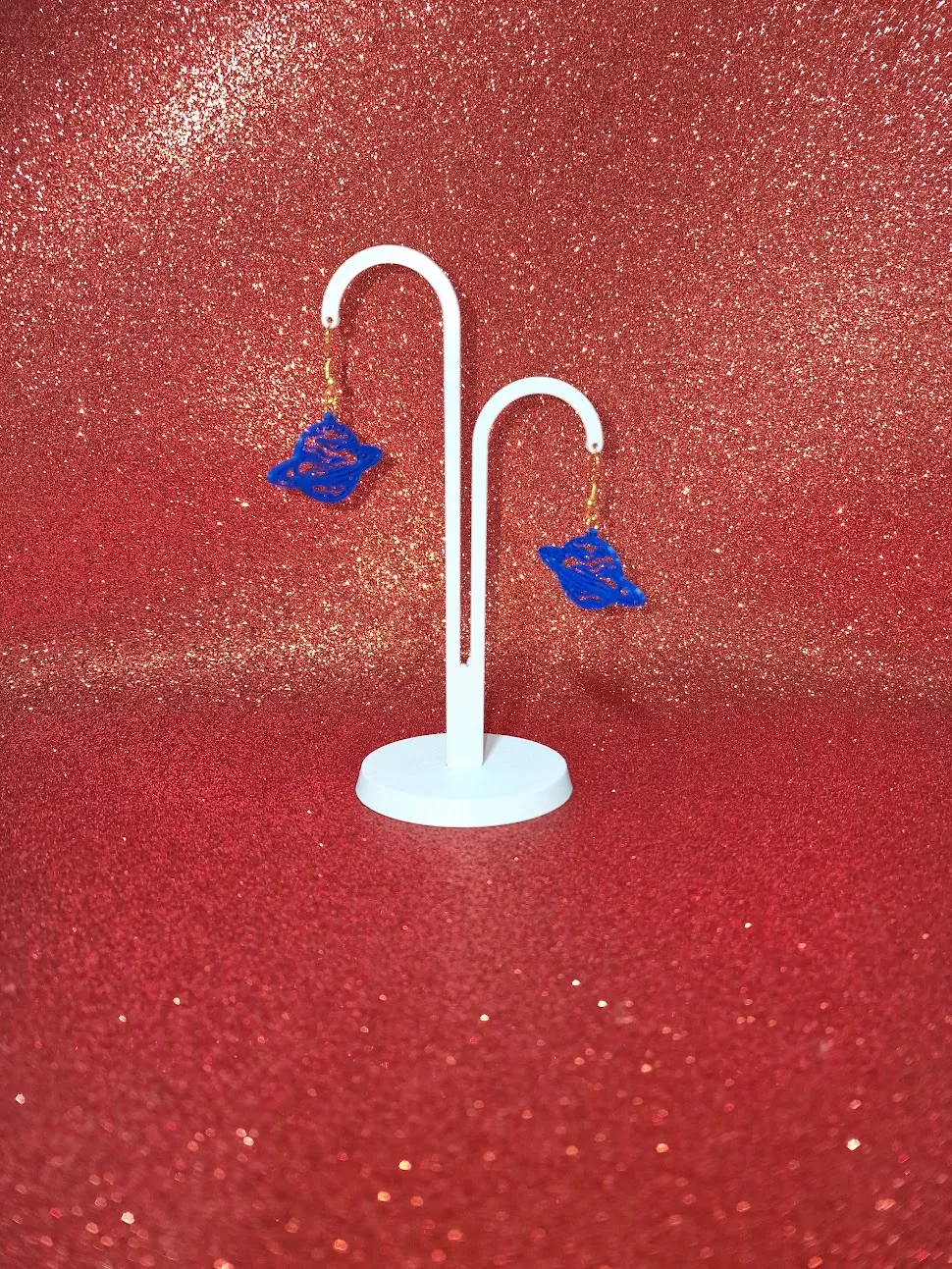 Saturn earrings view 3