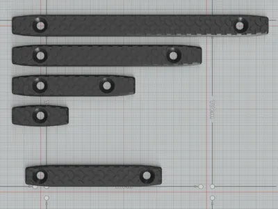 MLOK Skinny Rail Covers - Pill Texture