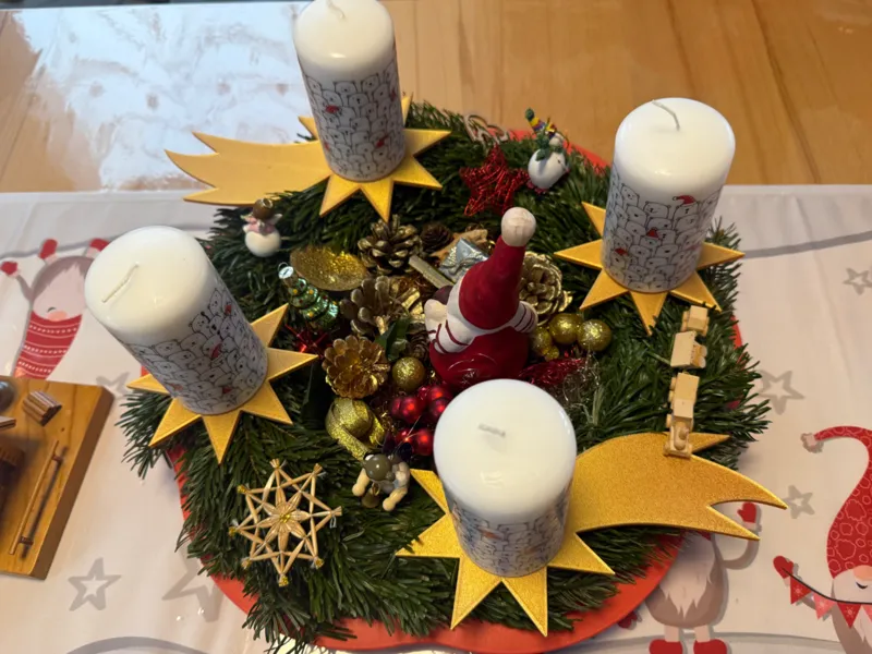 Advent wreath Star Shooting Star Candle holder