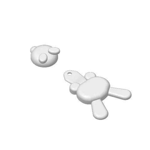 EARRING RABBIT view 4