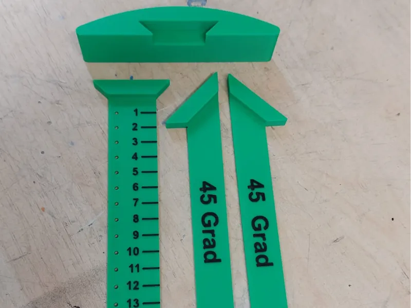 Winkel und Längenmesser modular - Lineal