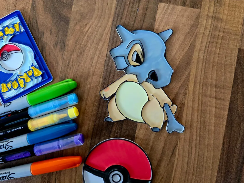 Cubone Pokemon DIY Coloring Color Creative Craft by Merilno3D ...