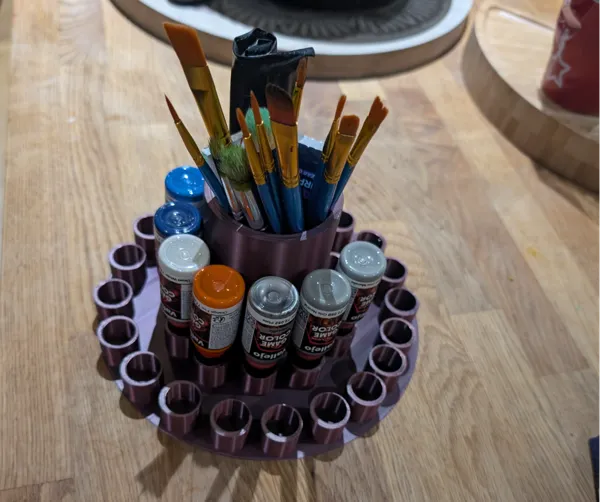 Support pour pots de peinture et pinceaux Vallejo